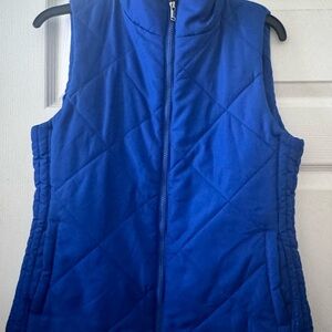 New York & Company Royal Blue Quilted Vest